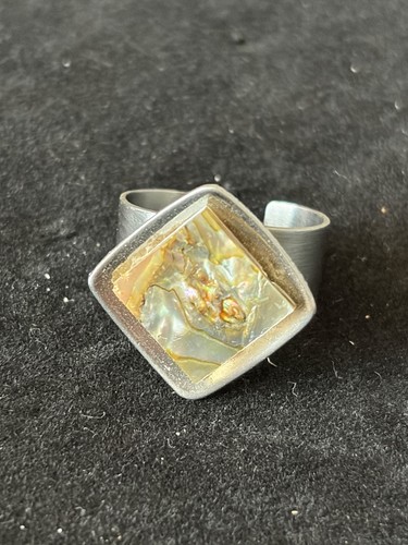 Vintage stainless steel ring - vintage,