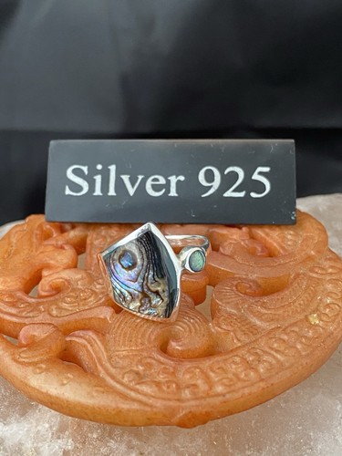 Solid silver and abalone - solid,