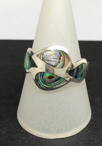 Abalone ring solid sterling - abalone,