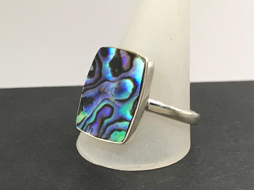 Abalone ring solid sterling - abalone,