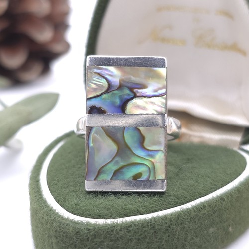 Vintage abalone shell sterling - abalone,