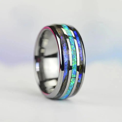 8mm men rose gold stainless - men's,