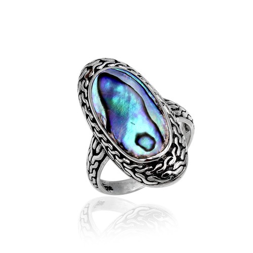 Paua abalone shell - paua, oval