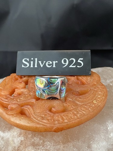 Solid silver and - solid, abalone
