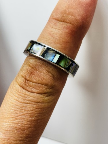 Sterling silver and abalone
