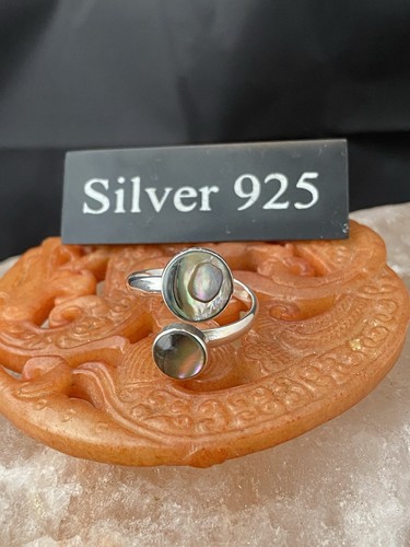 Solid silver and abalone - and,
