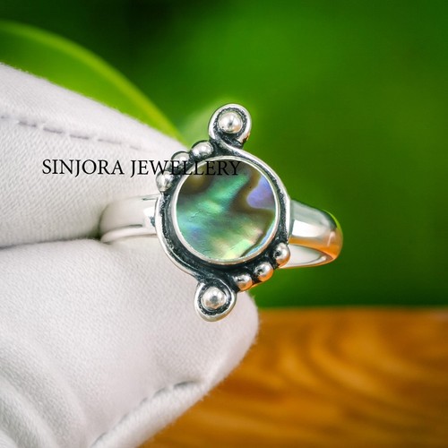 Abalone shell gemstone - abalone, 925