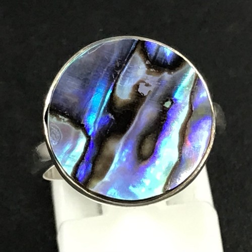 Abalone round ring - ,, solid