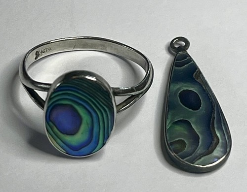 Sterling silver 925 paua - sterling,