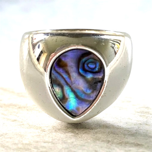 90s shell ring abalone - shell,